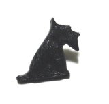 画像: Vintage Black Dog Shaped Button 15*17.5mm