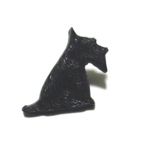 画像: Vintage Black Dog Shaped Button 15*17.5mm