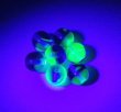 画像2: Blue/Green Uranium Glass Round Beads 7.5mm