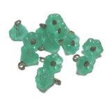 画像: Uranium Glass Bell Flower Beads 6*4mm (10個入り）