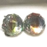 画像: Vintage Iris Glass Earrings