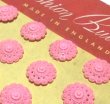 画像2: Vintage Aclilic Pink Flower Buttons 19mm (4個入り）