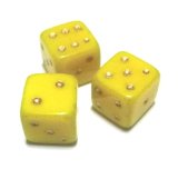 画像: Yellow Dice Stoen (3個入り)