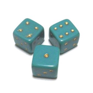 画像: Green Dice Stoen (3個入り)