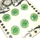 画像: Green Textuerd Glass Button 13mm