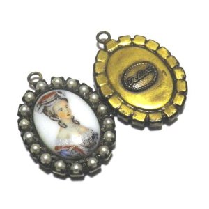 画像: Lady Pearl Flame Pendant 28.3×20mm