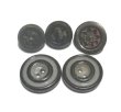 画像1: Vintage & Antique Buttons SET (5個入り、11.3-15.9mm)