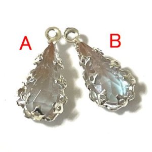 画像: Antique Saphiret Drop 12*6.5mm (セット済み）