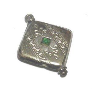 画像: Vintage Green Stone Metal Chram 