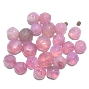 画像: Pink Opal Glass Beads Set C