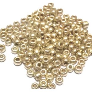 画像: Gold Seed Beads (4g、約130個)