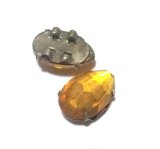 画像: Antique Topaz Pear Rose montee 12.7*8.8mm