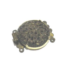 画像: Vintage Brass Clasp 19×2４mm