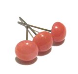 画像: Dark Pink Round Wired Beads