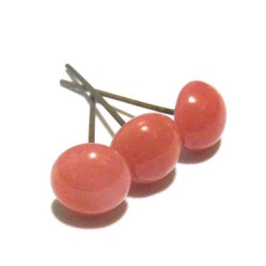 画像: Dark Pink Round Wired Beads