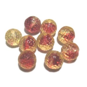 画像: Yellow/Ruby Round 10mm (3個入り）