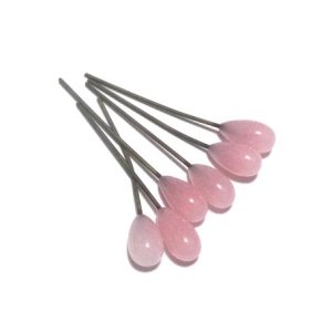 画像: Pink Drop Wired Beads 