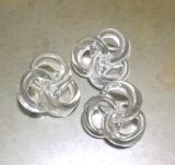 画像: Vintage Plastic Clear Button 17*18mm (3個入り）