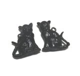 画像: Black Cat Charm 19*16mm