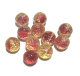 画像: Yellow/Ruby Round 8mm (4個入り）