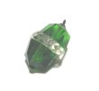 画像2: Antique Green& Clear Glass Charm 22*15.5mm