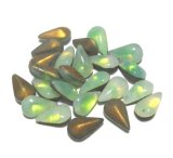 画像: Green Sabrina Drop 10*6mm (10個入り）