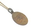 画像2: Antique Ceamic Plate Medal Pendant