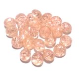 画像: Rose Crackle Round Stone 30ss (10個入り）