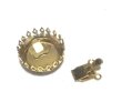 画像2: Gold Round Clasp Crown Setting 25*26mm