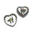 画像1: Vintage Vitrail Medium Cat Heart Pendant 15*14mm