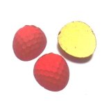 画像: Frosted Red Strawberry FB Stone 19.5*17mm