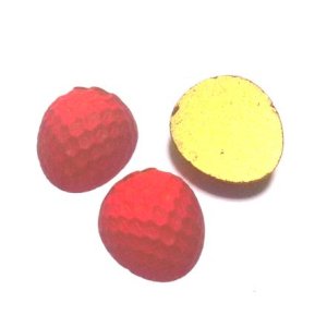 画像: Frosted Red Strawberry FB Stone 19.5*17mm