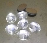 画像: Crystal Rose Cut Oval FB Stone12*10mm(5個入り）