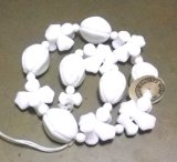 画像: White Nuts Beads 1連　22cm