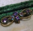 画像3: Antique Saphiret & Iris Glass Tiny Buckle 10*28.5mm