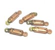 画像1: Vintage Brass & Copper Clasp 15.5*.5mm (5個入り）