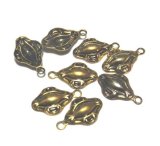 画像: Vintage Gold Art Nouveau Charm 15*9mm (2個入り） 