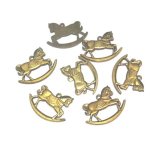 画像: Vintage Brass Rocking Horse Charm