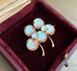 画像3: Antique Double Shamrock Brooch