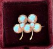 画像2: Antique Double Shamrock Brooch