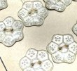 画像2: Vintage Flower Glass Button 17.5*16mm