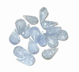 画像: Lt. Blue Swirl Drop 10*6mm (10個入り)