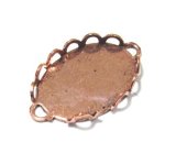 画像: 2ring Antique Copper Lacy Oval 18*13mm