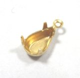 画像: 1ring Brass Drop 10*6mm(Closedback)