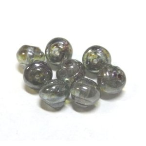 画像: Khaki Whorl Beads(5個入り)