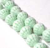 画像: Lt.Green Textured Beads