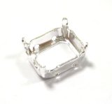 画像: Silver Plated Sew on Setting Octagon12*10mm(OB)