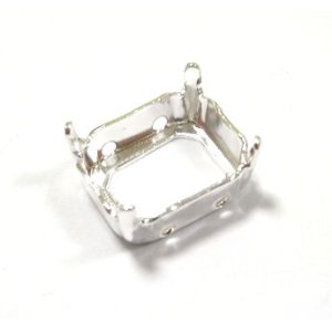 画像: Silver Plated Sew on Setting Octagon12*10mm(OB)