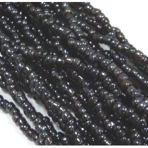 画像: Seed Beads Charcoal with Icy Finish