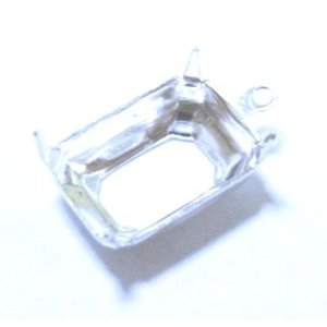 画像: 1ring Silver Plated Setting(OB) for 14*10mm